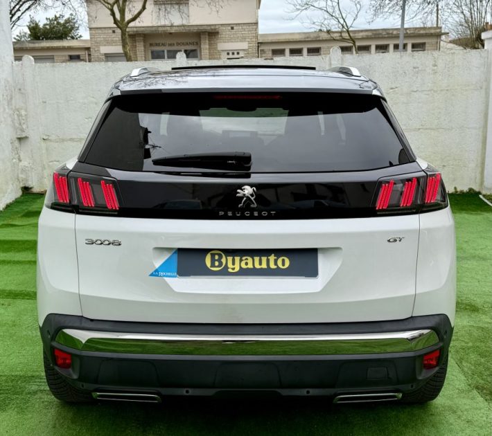 PEUGEOT 3008 II 1.5 BLUEHDI 130CV GT EAT8 / TOIT OUVRANT / BLANC NACREE / ORIGINE FRANCE 