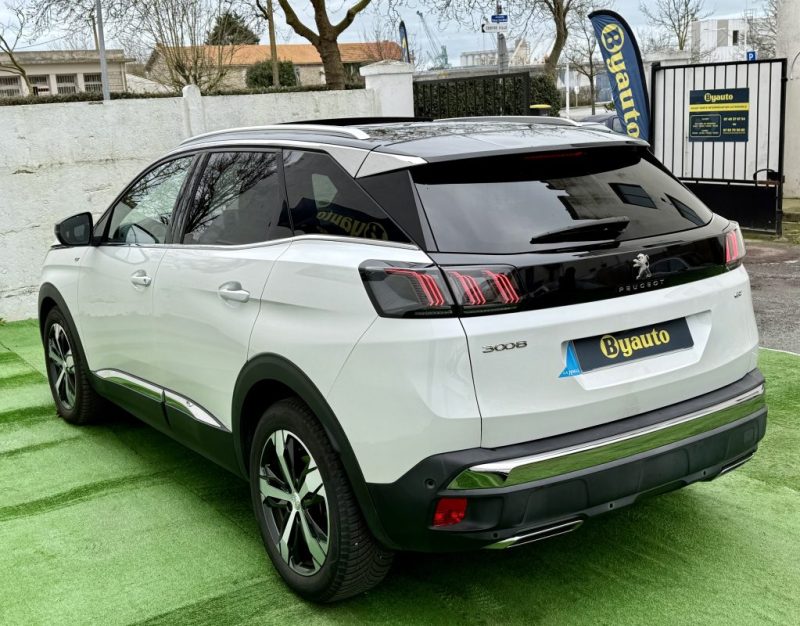 PEUGEOT 3008 II 1.5 BLUEHDI 130CV GT EAT8 / TOIT OUVRANT / BLANC NACREE / ORIGINE FRANCE 