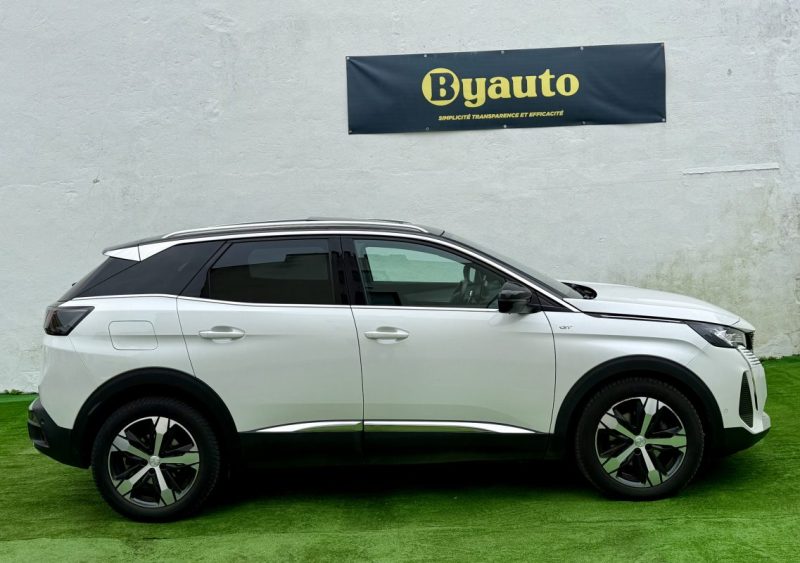 PEUGEOT 3008 II 1.5 BLUEHDI 130CV GT EAT8 / TOIT OUVRANT / BLANC NACREE / ORIGINE FRANCE 