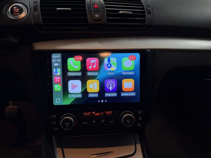 🟢 CarPlay Bmw serie 1 116 i 122 cv Garantie Ecran Régulateur Gps Bluetooth Netflix Sièges Chauffant