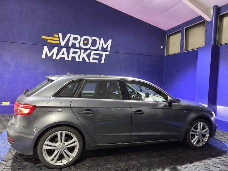 AUDI A3 SPORTBACK ,  2.0 TFSI 190 Cv , S-LINE QUATTRO , BVA , ENTRETIEN AUDI COMPLET 2018