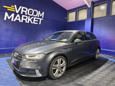 AUDI A3 SPORTBACK ,  2.0 TFSI 190 Cv , S-LINE QUATTRO , BVA , ENTRETIEN AUDI COMPLET 2018