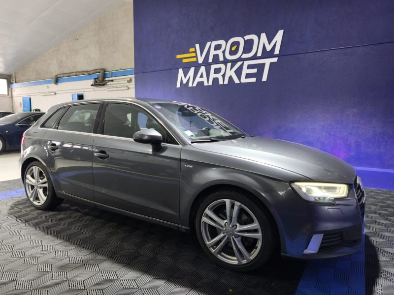 AUDI A3 SPORTBACK ,  2.0 TFSI 190 Cv , S-LINE QUATTRO , BVA , ENTRETIEN AUDI COMPLET 2018