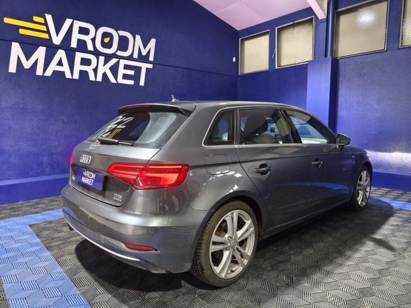 AUDI A3 SPORTBACK ,  2.0 TFSI 190 Cv , S-LINE QUATTRO , BVA , ENTRETIEN AUDI COMPLET 2018