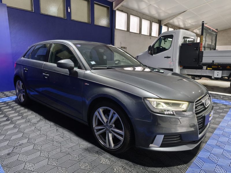 AUDI A3 SPORTBACK ,  2.0 TFSI 190 Cv , S-LINE QUATTRO , BVA , ENTRETIEN AUDI COMPLET 2018