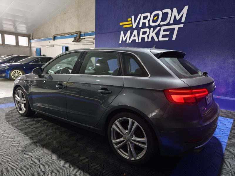 AUDI A3 SPORTBACK ,  2.0 TFSI 190 Cv , S-LINE QUATTRO , BVA , ENTRETIEN AUDI COMPLET 2018
