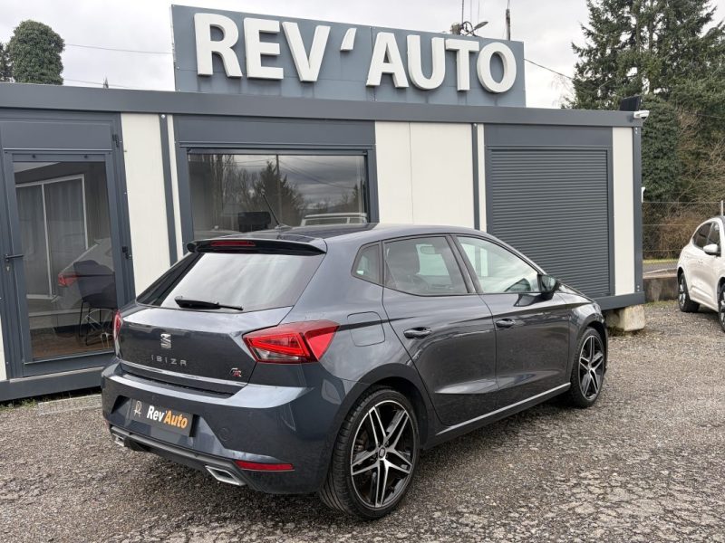 Seat Ibiza 1.0 TSI 110ch FR / Camera / Régulateur adaptatif / Cockpit / Keyless / LEDS / CarPlay / 5