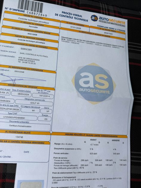 Volkswagen Golf 7 GTI Performance 230 DSG – 136 000 km – Révisée, Garantie 12 mois