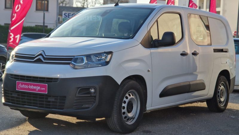 CITROEN BERLINGO XL BLUEHDI 100 CV CABINE APPROFONDIE 5 PLACES 2021