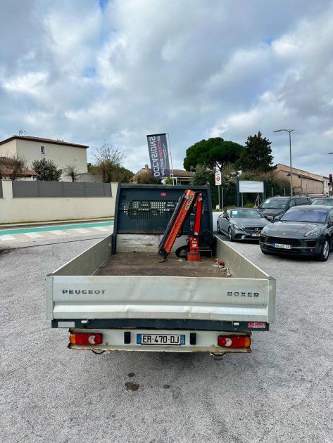 PEUGEOT BOXER 751 PLATEAU GRUE 1000KG   7 PLACES   TVA RECUPERABLE 