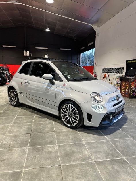 FIAT 500 ABARTH 1.4 TURBO T-JET 145CH 595 GRIS CRAIE TOIT PANO