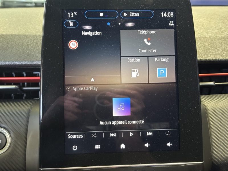 RENAULT CLIO V 1.0 TCE 90CH RS-LINE CAMÉRA 360° / CARPLAY / PARK ASSIST / LIVING LIGHTS