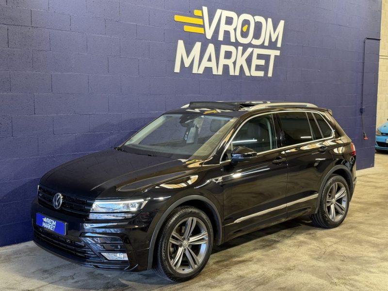 VOLKSWAGEN TIGUAN II 2.0 TDI 150cv R-LINE BLUEMOTION - SUIVIS VW - TOIT OUVRANT - SIEGES CHAUFFANTS 