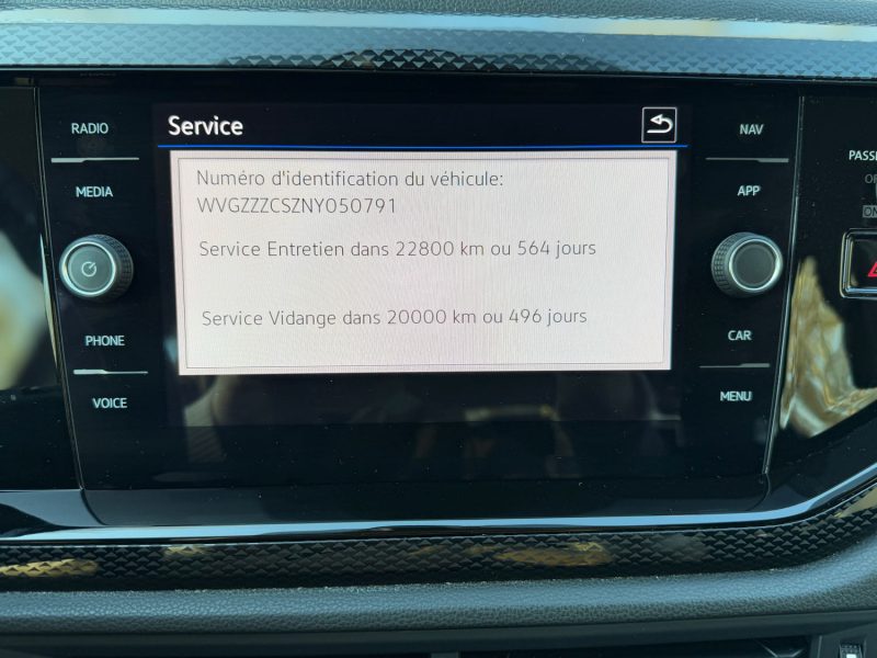 VOLKSWAGEN TAIGO 1.0 TSI 110CH LIFE DSG 2022