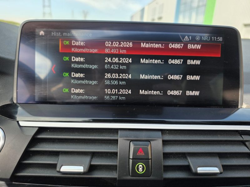 BMW X3 xDrive20dA 190ch XLINE / SUIVI COMPLET BMW