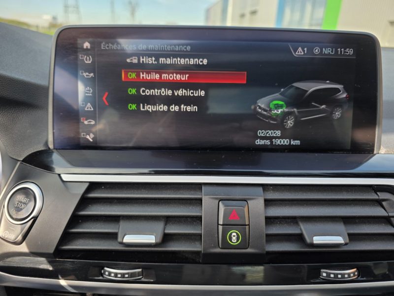 BMW X3 xDrive20dA 190ch XLINE / SUIVI COMPLET BMW