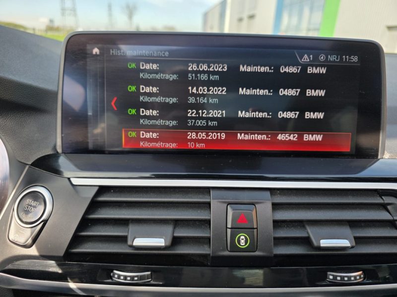 BMW X3 xDrive20dA 190ch XLINE / SUIVI COMPLET BMW