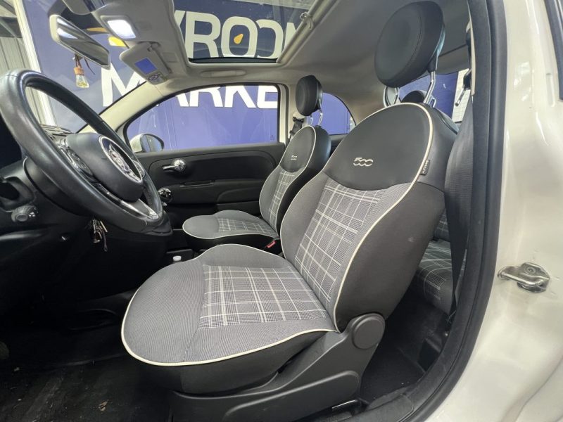 Fiat 500 1.2i 69ch Lounge | 73 500 km | 2019 | Distribution neuve | Toit panoramique