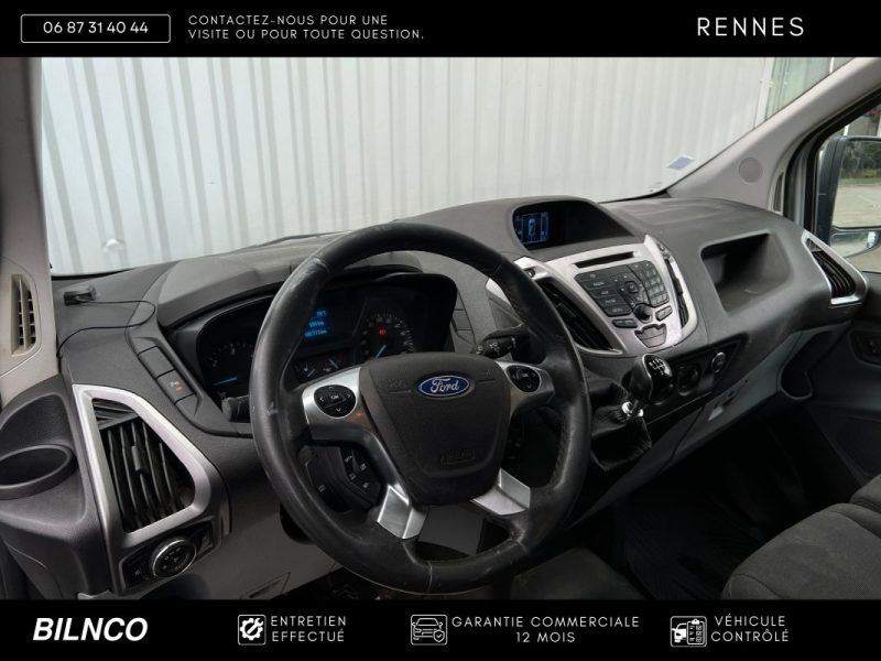 FORD TRANSIT CUSTOM 2.2l Duratorq 125CH - DÉPOT VENTE / DOUBLE PORTE LATÉRALE