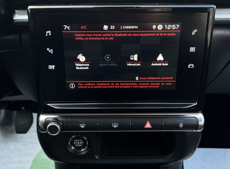 CITROEN C3 II PHASE 2 SHINE 1.2 110 Cv 13 500 Kms / BVM6 APPLE CARPLAY & ANDROID - GARANTIE 1 AN