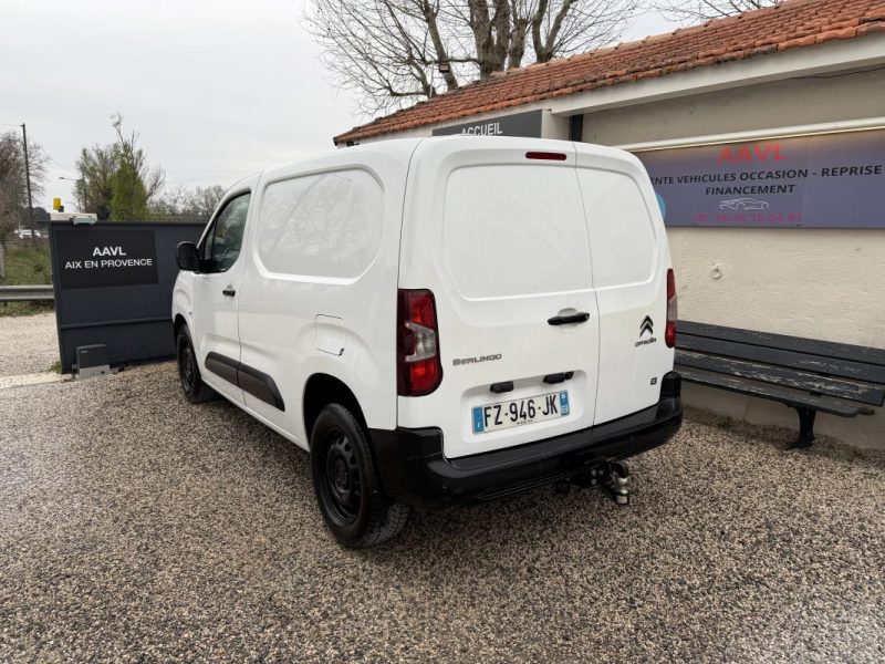 CITROEN BERLINGO M 1000KG BLUEHDI 100 CAMERA CAR PLAY  3 PLACES GRIP MODE ATTELAGE  2021