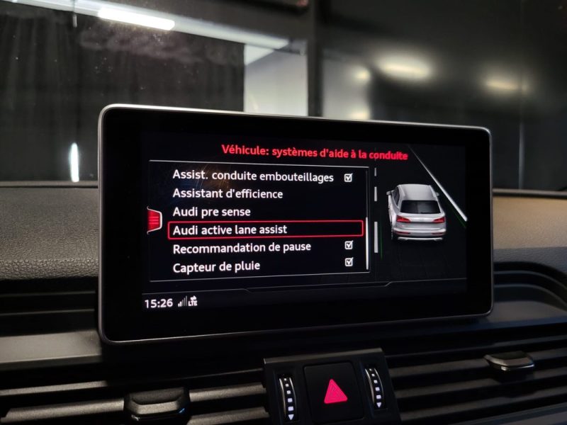 AUDI Q5 3.0 V6 286cv 50 TDi QUATTRO S-LINE PACK BLACK ACC - CARPLAY - KEYLESS - SUIVI COMPLET 2017