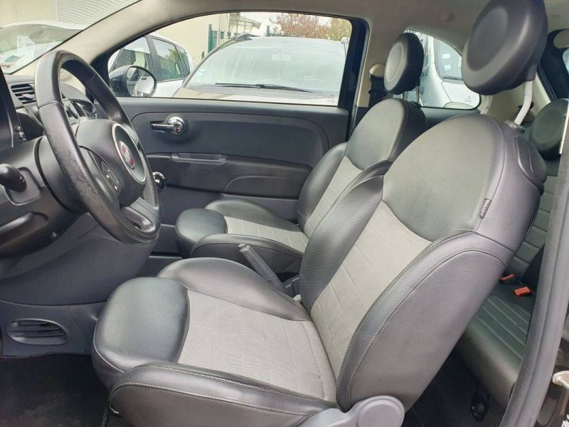 FIAT 500 1.2L MPi 70cv *Lounge* Semi Cuir / Révisée&Garantie 
