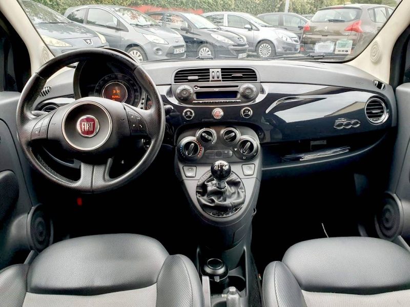 FIAT 500 1.2L MPi 70cv *Lounge* Semi Cuir / Révisée&Garantie 