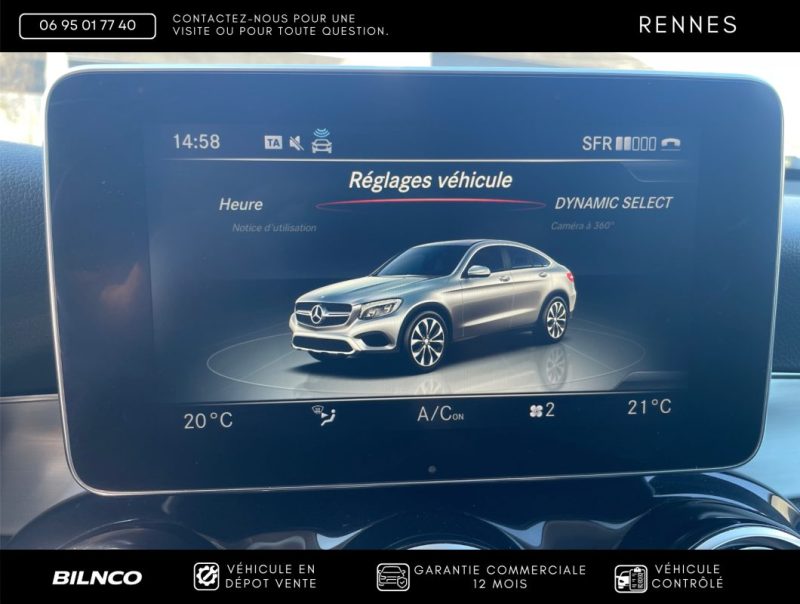 MERCEDES GLC COUPE 220D SPORT LINE AMG 2016 - ENTRETIEN FULL MERCEDES / GARANTIE 12 MOIS