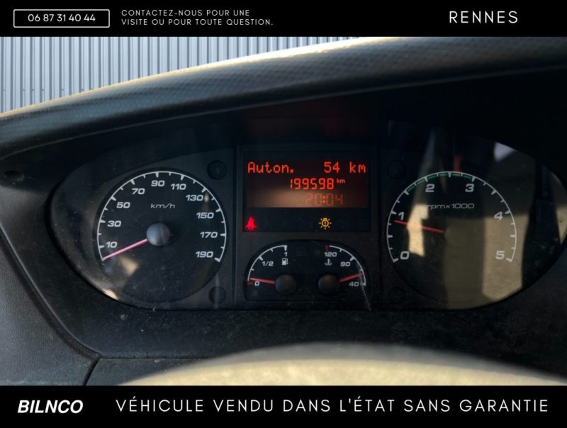 IVECO DAILY 35S13 2.3 HPI 126ch FRIGORIFIQUE / VENTE MARCHAND / SANS GARANTIE