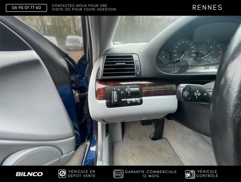 BMW SERIE 328I BVA 2000 TOPAZ BLAU - HISTORIQUE COMPLET / GARANTIE 12 MOIS /  CONFIG RARE