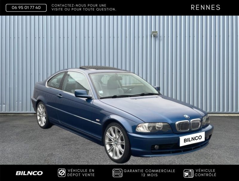 BMW SERIE 328I BVA 2000 TOPAZ BLAU - HISTORIQUE COMPLET / GARANTIE 12 MOIS /  CONFIG RARE