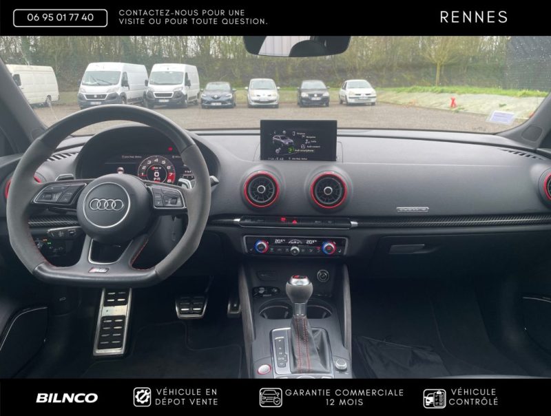 AUDI RS3 2.5 TFSI 400CH QUATTRO S 2019 - SUIVI COMPLET / CONFIG RARE