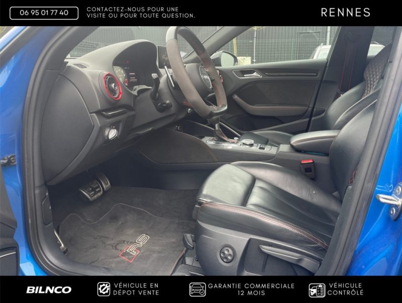 AUDI RS3 2.5 TFSI 400CH QUATTRO S 2019 - SUIVI COMPLET / CONFIG RARE
