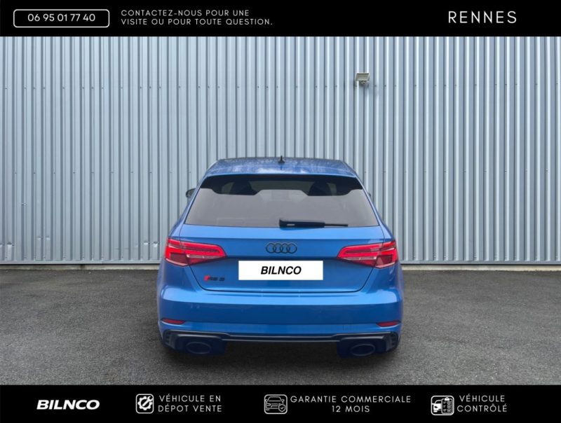 AUDI RS3 2.5 TFSI 400CH QUATTRO S 2019 - SUIVI COMPLET / CONFIG RARE