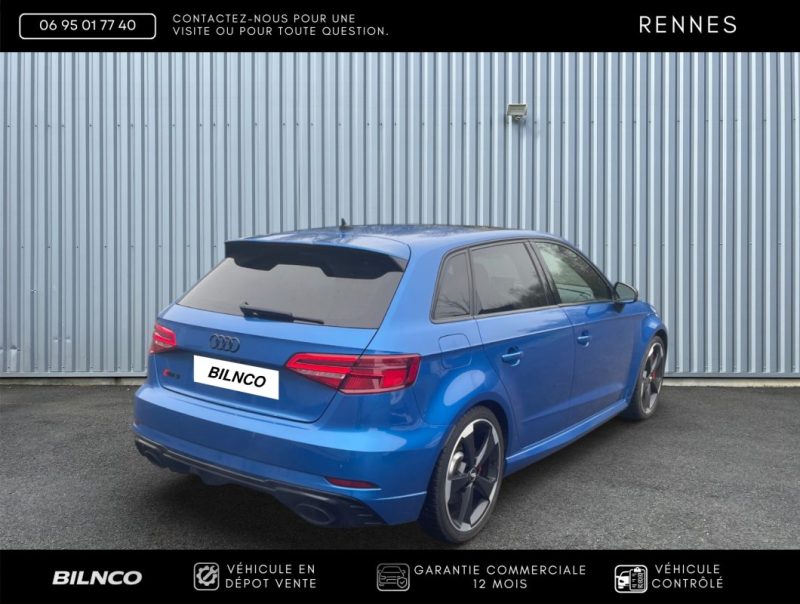 AUDI RS3 2.5 TFSI 400CH QUATTRO S 2019 - SUIVI COMPLET / CONFIG RARE