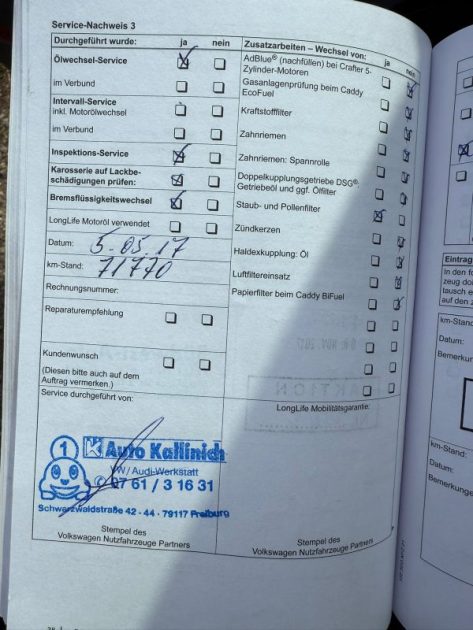 VOLKSWAGEN CADDY 1.6l TDI 102CV TRENDLINE BVM5