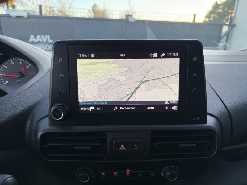 PEUGEOT PARTNER 1000 KG BLUEHDI 100CH CAMERA CAR PLAY 3 PLACES  2020