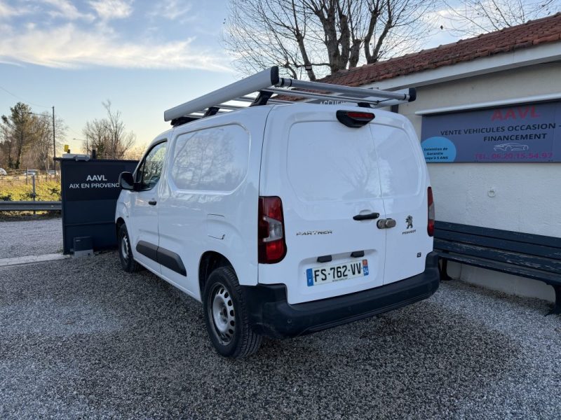 PEUGEOT PARTNER 1000 KG BLUEHDI 100CH CAMERA CAR PLAY 3 PLACES  2020