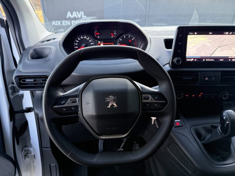 PEUGEOT PARTNER 1000 KG BLUEHDI 100CH CAMERA CAR PLAY 3 PLACES  2020