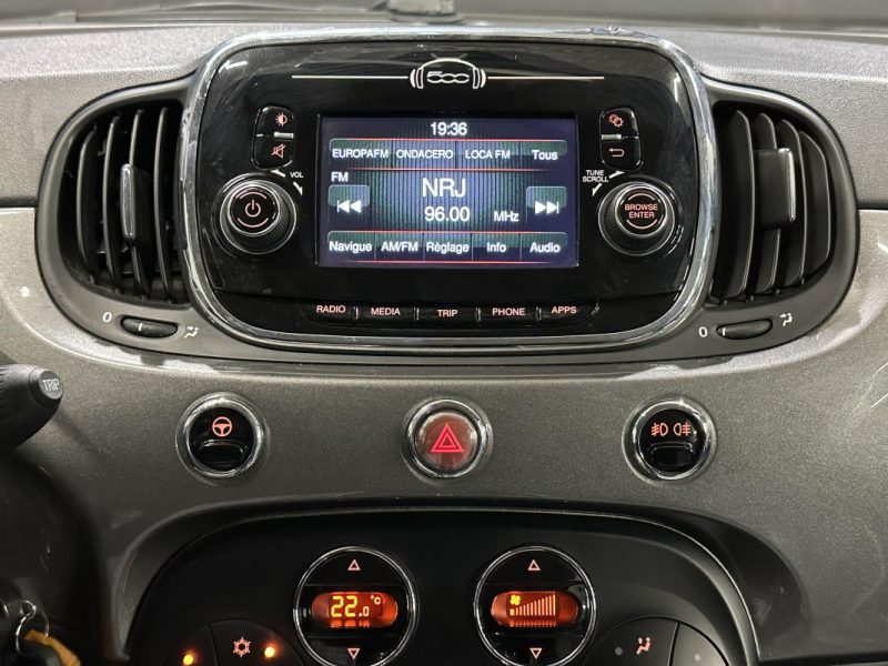 FIAT 500C 1.2 8V 69CH LOUNGE - Garantie 6 mois - Très bon état - 
