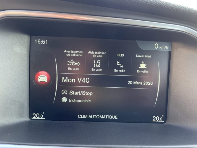 VOLVO V40  CROSSCOUNTRY 2.0 D3 149CV   GARANTIE 3/12 MOIS 2016