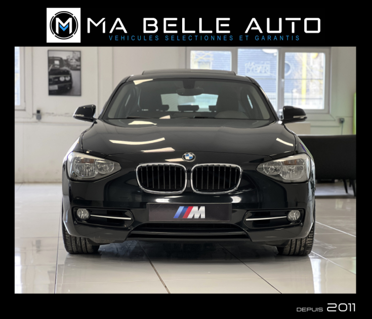 BMW Série 1 F20 120d 184 Sport Line / TOE CUIR GPS Regul. JA17 / 193 euros mensuel