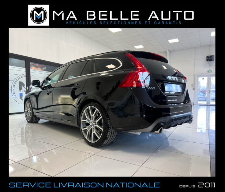 Volvo V60 2.0D 120 R-DESIGN Geartronic 6 / carnet distri ok / GPS CUIR JA19 / 227 euros mensuel