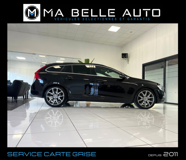 Volvo V60 2.0D 120 R-DESIGN Geartronic 6 / carnet distri ok / GPS CUIR JA19 / 227 euros mensuel