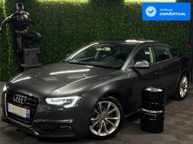 AUDI A5 PHASE 2 SPORTBACK S-LINE 2.0 TFSI 211 QUATTRO TOIT OUVRANT INTERIEUR CUIR GPS - Garantie 1an