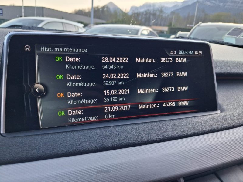 BMW X5 3.0D 258 CV XDRIVE MSPORT CUIR ECRAN GPS SUIVIE DISPONIBLE  2017