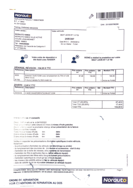 SEAT LEON 1.8 TSI 180CH FR START&STOP DSG 2014