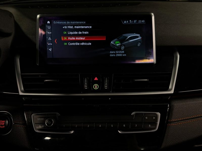 BMW SERIE 2 ACTIVE TOURER 218i FINITION SPORT 1.5i 140 Cv 1ERE MAIN - GARANTIE 1 AN