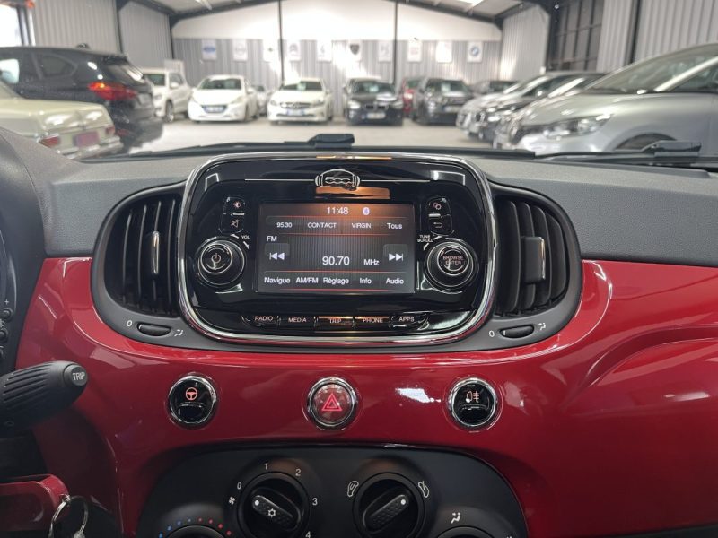 Fiat 500 1.2i 69ch Rosso Amore Edizione | Toit ouvrant | Bi-ton rouge | Distribution à 69000 km
